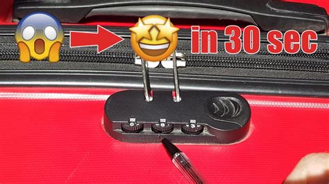 carlton suitcase lock opening 3-digit|How To Open A Luggage Lock: All The Different .